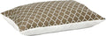MidWest Homes for Pets Quiet Time Teflon Brown Pillow Dog Bed 36x27, 27 x 36, Medium Dog Breed, Brown Geometric Pattern