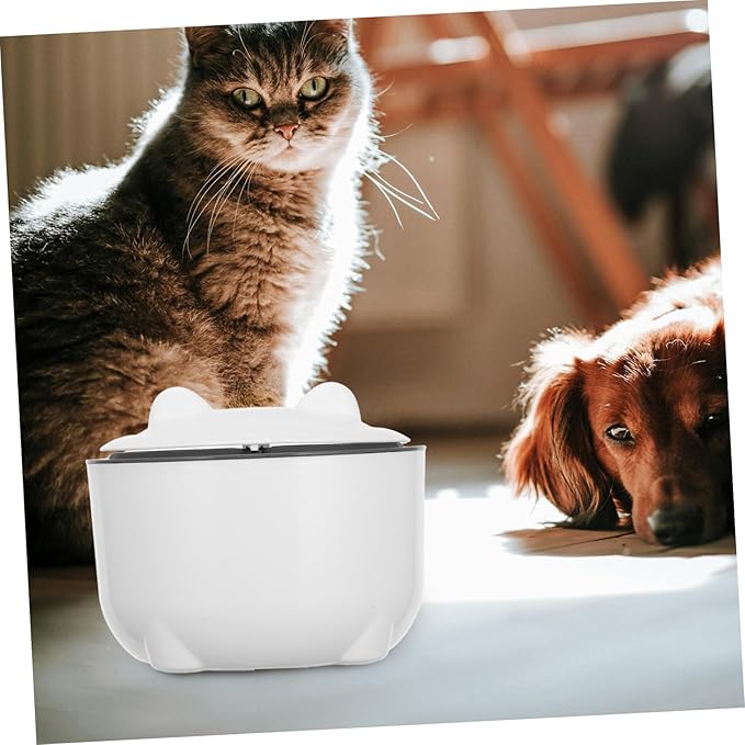 POPETPOP 1set Sealed Cat Litter Waste Container with Convenient One-Button and Trash Bags Design for Pet Waste Storage Grey Color Included