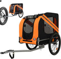 Large Dog Bike Trailer with 18.9" Wheels - 120LB Capacity Dog Trailer for Bike, Foldable Pet Bike Trailer for All-Terrain Cycling, Jogging & Camping