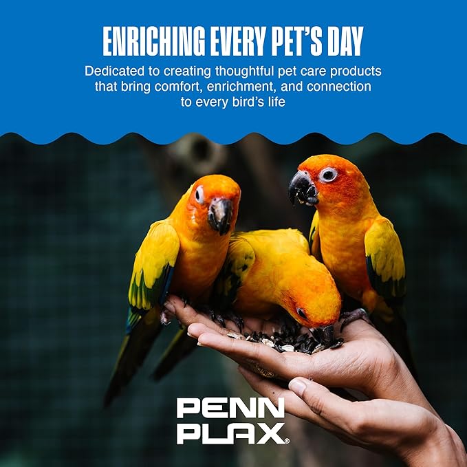Penn-Plax Bird-Life E-Cuttlebone Flavored, 1 Pack (2 Counts) - Mango & Banana - Durable, Less Brittle Cuttlebones Enriched with Omega 3 & Vitamin B1 - Cage Clip - for All Bird Sizes - Orange & Yellow