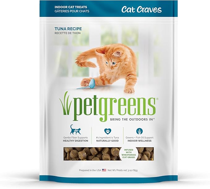 Pet Greens Treats Deep Sea Tuna Semi-Moist Cat Treat 3 Ounce (Pack of 1)