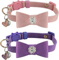SuperBuddy Cat Collars Breakaway with Bell - 2 Pack Cat Safety Collars for Boys & Girls - Safety Buckle Kitten Collar for Pet Supplies,Stuff,Accessories