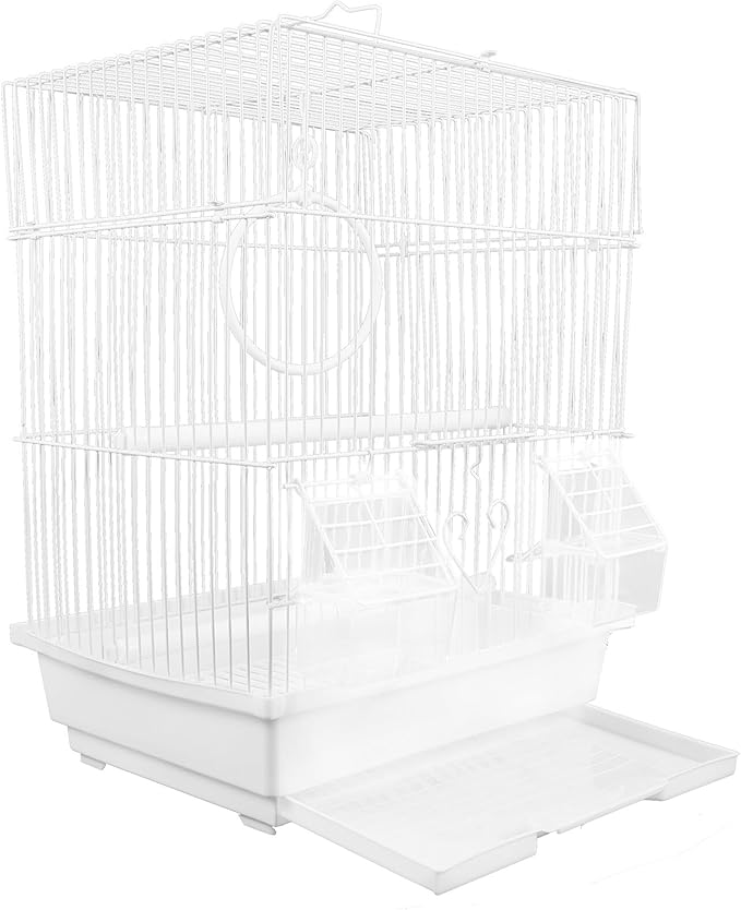 UPKOCH Portable Metal Bird Carrier Cage for Parakeets and Parrots Iron and Construction Lightweight Pet Bird Cage with Spacious Airflow for Comfortable Travel and Home Use