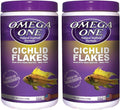 Omega One Cichlid Flakes, 5.3 oz, Pack of 2