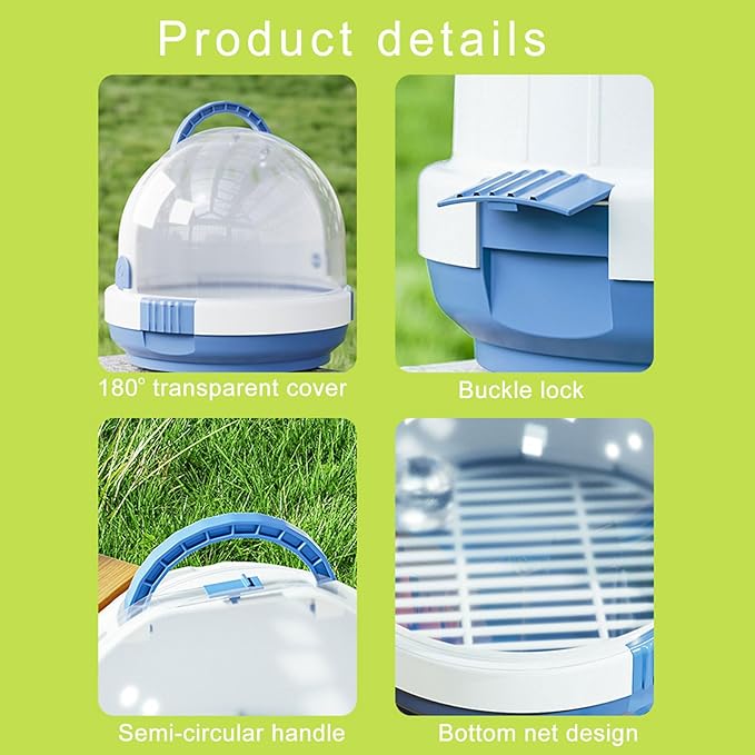 Portable Clear Bird Parrots Transport Cage Window Ventilated Carrier Bag Breathable Bird Carrier Travel Bag