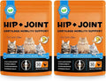 Hip & Joint Bites for Cats - Chicken Flavored Glucosamine Joint Supplement for Cats - Cat Joint Supplement for HIPS & Joints, Cat Arthritis Pain Relief, with Green Lipped Mussel, 7.4 oz