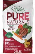 Nature’s Logic Pure Naturals™ 100% Natural Grain-Free Beef Recipe Synthetic-Free Dry Dog Food, 24 lbs