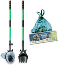 XP Pooper Scooper & Rake Set, Consumer Reports #1 Rated Ergonomic Scooper 2023-2026. Strong & Lightweight, Dogs & Pet Poop Cleanup & Waste Removal - Fits Any Style Bag. 10-Year Wty.