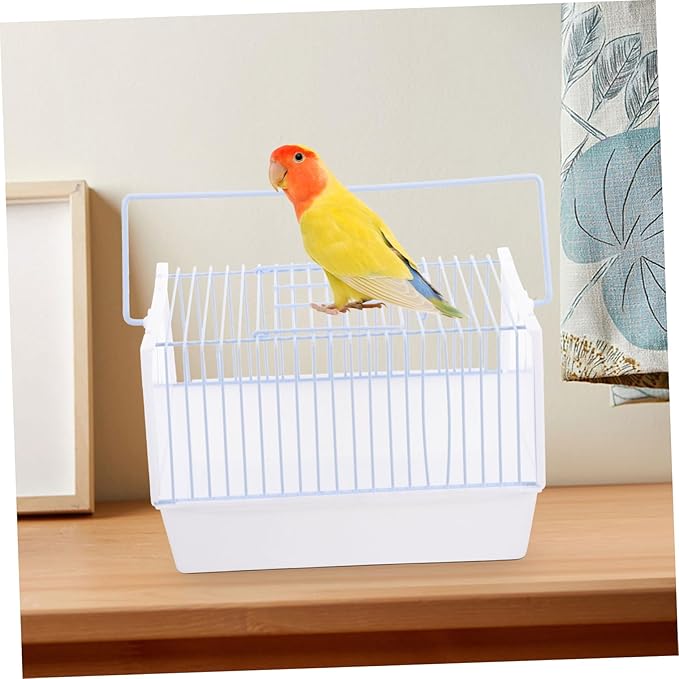 1set Portable Bird Cage for Travel Handheld Bird Carrier Air Circulation and Outdoor Adventures