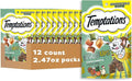 Temptations Cat Treat ShakeUps, Crunchy and Soft Cat Treats, Clucky Carnival, 2.47 oz. Pouches (Pack of 12)
