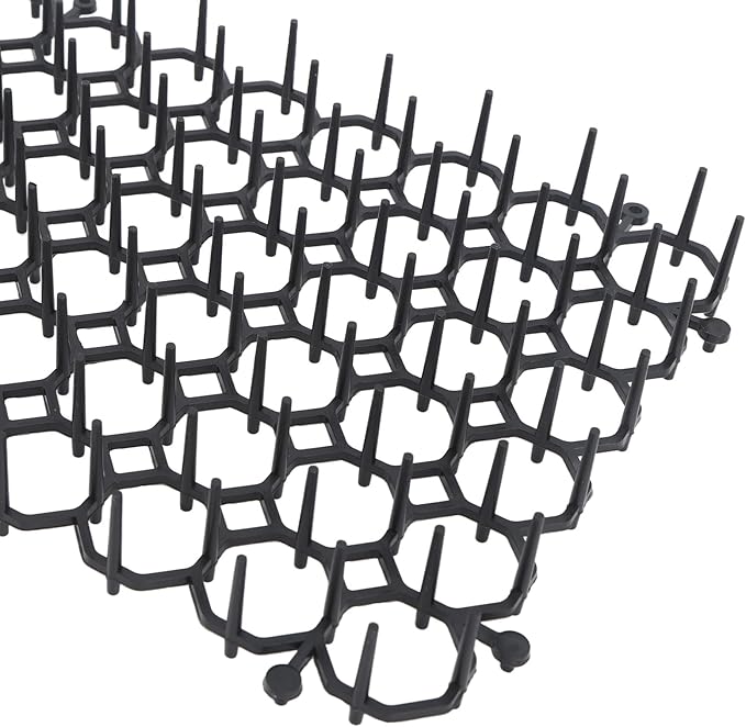 12Pcs Cat Deterrent Mat with Spikes, Anti Cat and Dog Training Mats for Indoor and Outdoor Use to Protect Plants and Furniture