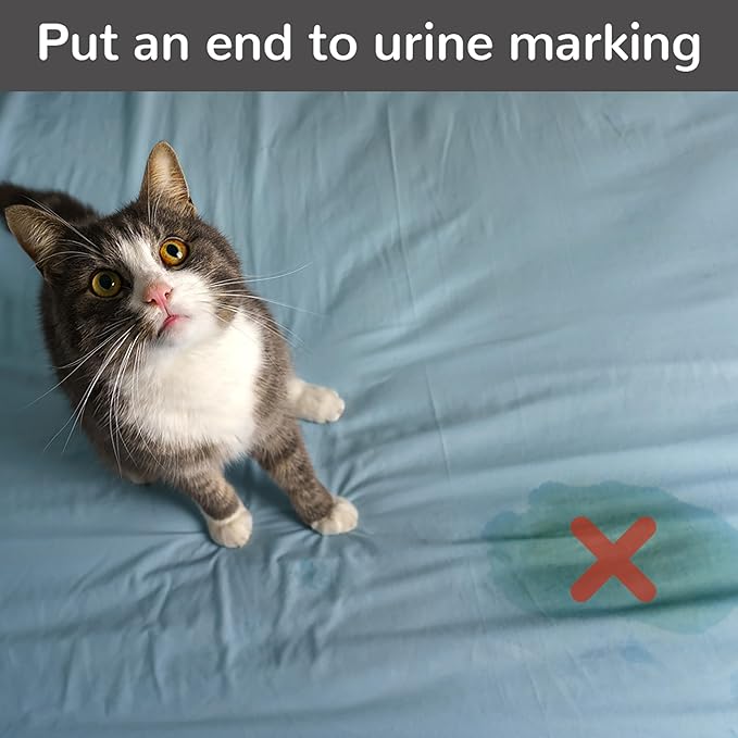 Cat Deterrent Spray - 100% Natural Cat Repellent Spray for Urine Marking & Scratching - Eco Friendly, Safe to Use Around Children and Pets, Safe for Use on Furniture and Fabric, Works Indoor & Outdoor