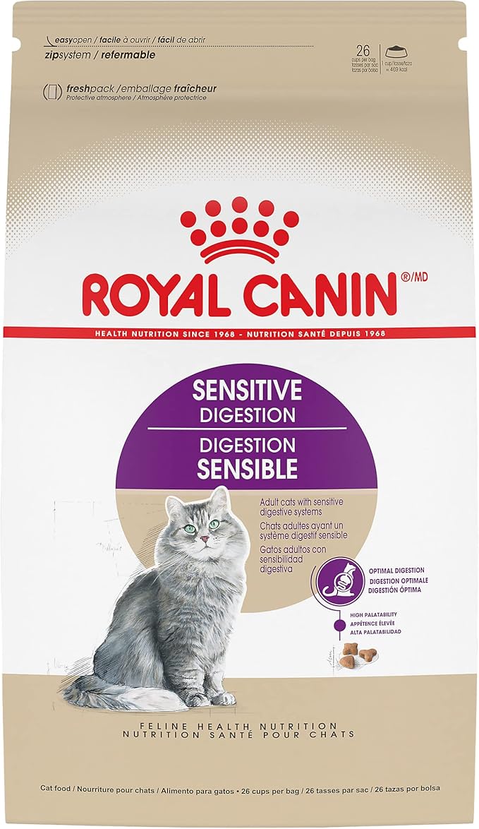 Royal Canin Feline Health Nutrition Sensitive Digestion Adult Dry Cat Food, 7 lb Bag