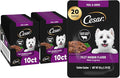 Cesar Filets in Gravy Wet Dog Food, Filet Mignon Flavor, Wet Food for Dogs, 1.76 oz. Mini-Pouches, 20 Count