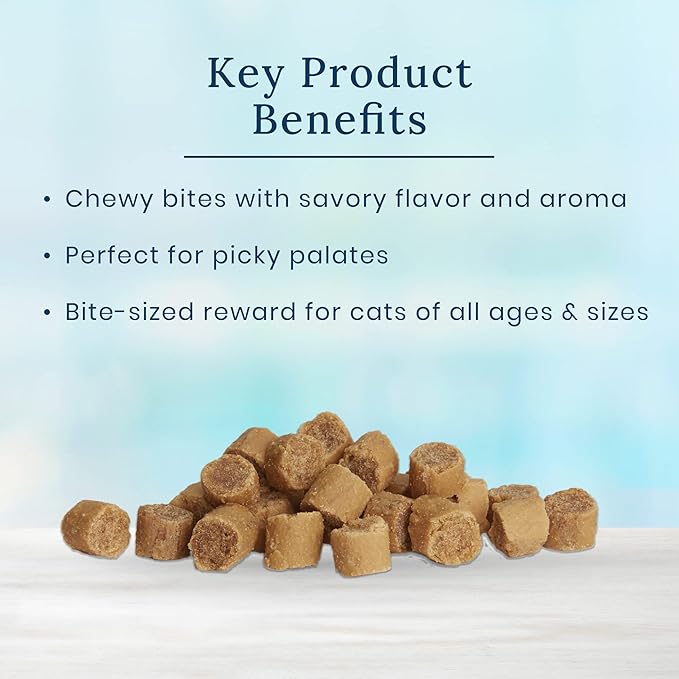 Blue Buffalo True Chews Natural Chewy Cat Treats, Made in The USA, Alaska Pollock Recipe, 3-oz. Resealable Bag
