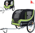Large Dog Trailer for Bike, Folding Bike Trailer for Dogs with 18.9" Wheels, 120LB Capacity All-Terrain Pet Carrier, Universal Bicycle Coupler
