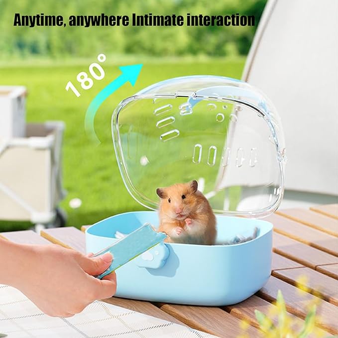 Bird Carrier Travel Cage, Portable Panoramic View Bird Travel Cage, Secure Ventilated Habitat with Water Bottle, Outdoor and Wild Adventures, Safe Transport for Small Birds, Parrots, Finches, Budgies