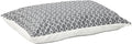 Quiet Time Teflon Gray Pillow Dog Bed 36x27, 27 x 36, Medium Dog Breed, Gray Geometric Pattern