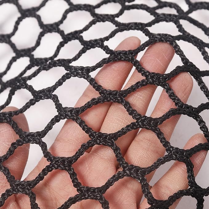 Safety Rope Net for Kids, Nylon Knotless Fence Net for Stairway Balcony Guard, Outdoor Terrace Decoration Pet Anti-Fall Rope Netting(Size:0.5Mx6M（1.64FTx19.68FT）,Color:Black)