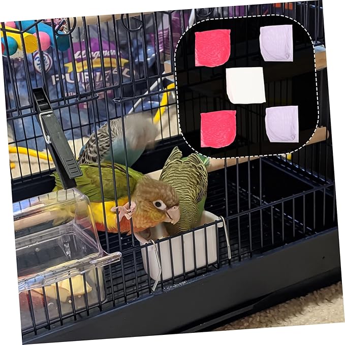 balacoo 15pcs High Elastic Bird Carrier Bag for Parrots Leakproof Net Travel Cage Breathable Material Random Color