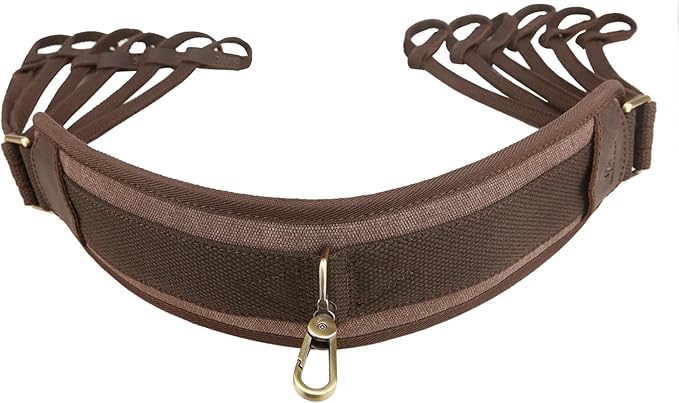WAYNE'S DOG Canvas Duck Game Carrier - 12 Drops, Slip Noose - Bird Tote, Waterfowl & Goose Hanger, Duck Carrier Lanyard (Coffee)