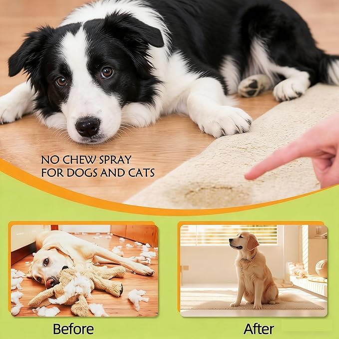 120ml Pet Anti-Chew Bitter Spray for Dogs and Cats, Safe Training Solution to Prevent Chewing and Licking on Furniture, Shoes, Bandages, and Household Items