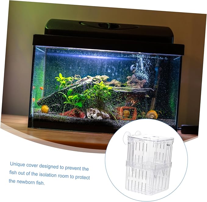 3-Piece Fish Breeder Box Set Plastic Aquarium Separator for Fish Tank Breeding