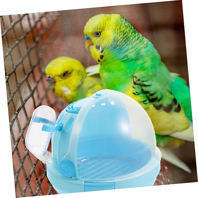 Portable Handheld Pet Bird Carrier Cage with Ventilated Design for Parrots and Small Birds Lightweight Travel Cage for Walking Grooming and Vet Visits Includes Galvanized Mesh Pad