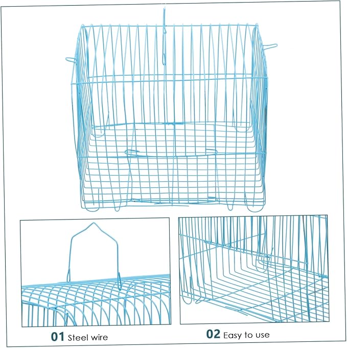 TOYANDONA Cage Parakeet Portable Bird Carrier Wire Travel Cage for Birds for Outings and Adventures Stylish Design for Comfortable Travel