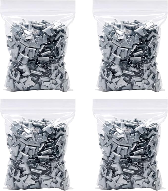 1200 Pieces Wire Cage Clips Rabbit Cage Clips Cage Building Clips for Quail Pigeon Chicken Pet Dog Cat Cage