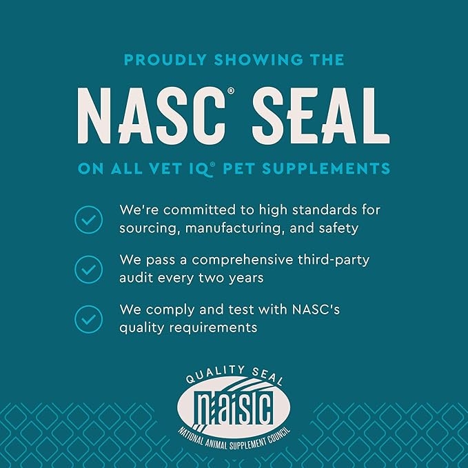 VetIQ Flea & Tick Support for Dogs, Flea and Tick Chewable, Supports Dog's Natural Flea Defenses, Free of Added Chemicals and Garlic, Hickory Smoke Flavor, 60 Count