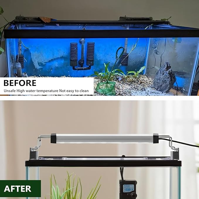 1in Aquarium Light Riser Compatible with Aqueon Tanks, Universal Light Bar Riser Mount