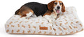 Modern Threads Ultra Plush Orthopedic Memory Foam Pillow Bed for Large Dogs with Supportive Filling and Stylish Textured Design, Beige, (36" L x 27" W x 4" Th)