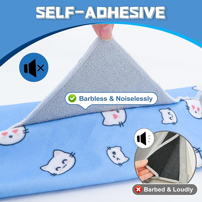 Supet Cat Wrap for Cutting Nails, 2026 Self-Adherent Cat Grooming Wrap, Anti-Escape Calming Cat Swaddle Wrap for Medicine, Nail Clipping, Teeth Brushing, Ear Cleaning