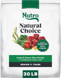 Nutro Natural Choice Senior Dog Food Dry Recipe, Lamb and Brown Rice Recipe, Dry Dog Food, 30 lb. Bag