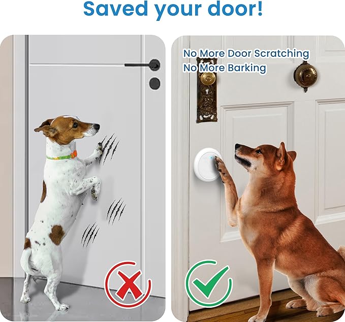 Dog DoorBell for Potty Training, Wireless Doggie Door Bell Operating at 1000 Feet with IP65 Waterproof Touch Button, 32 Melodies