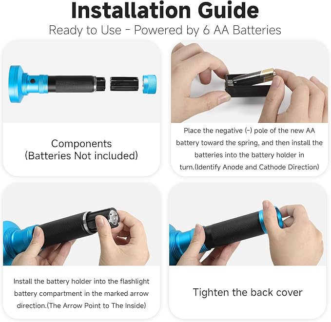 100 LED 395nm UV Flashlight Black Light, Portable Ultraviolet Torch for Pet Urine Detection, Stains, Scorpions, and Bed Bugs – High Power UV Lamp (Batteries Not Included)