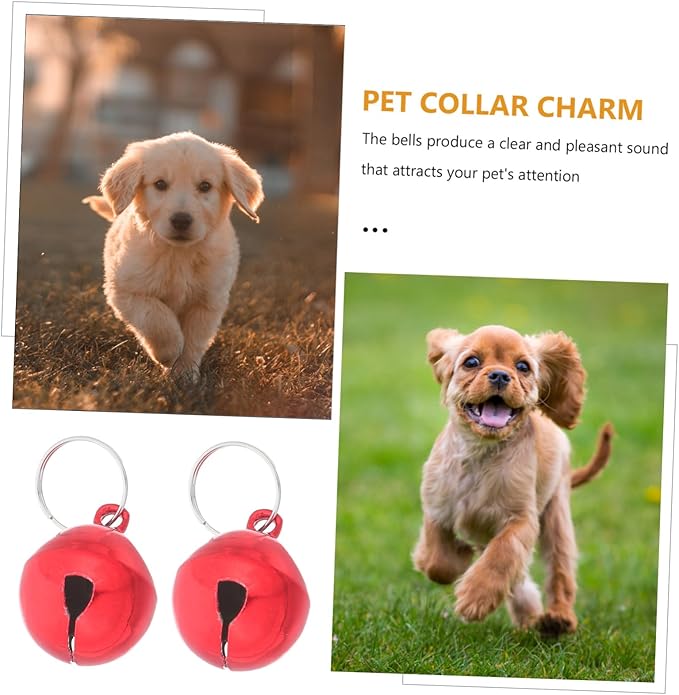 Pet Collar Bells Cute Charms for Dogs and Cats Crisp Sound for Easy Training Simple Installation for