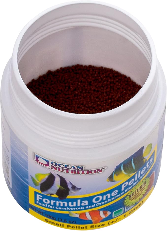 Ocean Nutrition Formula One Pellets 3.5-Ounces (100 Grams) Jar - Small Pellet Size
