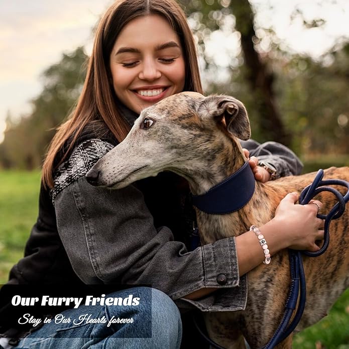 Dog Memorial Gifts for Loss of Dog, Pet Memorial Gift for Dogs, Bracelet for Women Men Who Loss of Beloved Dogs Cat Furry Friend