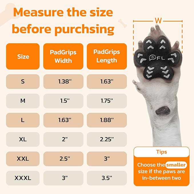 Anti Slip Dog Paw Protector Pads for Senior Dogs, Paw Pads for Dogs Traction, Disposable Self Adhesive Paw Grips for Old Dog on Slippery Hardwood Floor, Black 12 Sets (48pcs) M (11-20lbs)