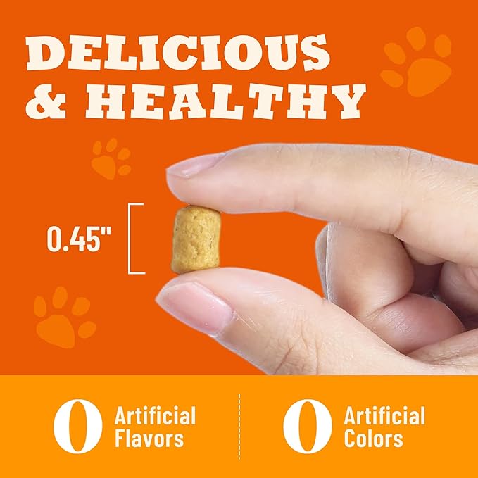 13.05oz Dental Treats for Cats & Small Dogs - Healthy Cat Teeth Cleaning Treats for Freshens Breath and Controls Tartar - Crunchy Dental Chews for Puppy Training Snacks