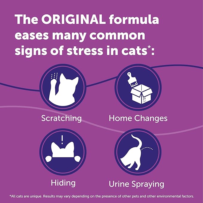 FELIWAY® Classic 30 Day Cat Calming Refills for Pheromone Diffuser,48ml Value Pack - Helps Reduce Common Signs of Stress in Cats & Kittens,Enhanced Calming,(Pack of 12)