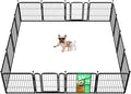 FXW Rollick Unleashed Dog Playpen for Indoor, Yard, RV Camping, 24 inch 16 Panels for Small and Puppy Dogs, Black│Patented