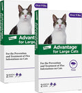 Advantage Topical Cat Flea Treatment and Prevention for Large Cats Over 9 lbs. | Apply Flea Drops Monthly | 2 Treatments (Pack of 2)