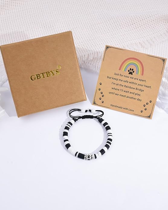 Dog Memorial Gifts for Loss of Dog, Pet Memorial Gift for Dogs, Bracelet for Women Men Who Loss of Beloved Dogs Cat Furry Friend