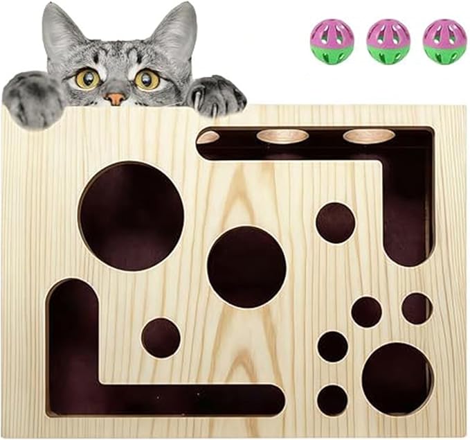 2026 New Cat Nail File Enrichment Box, Cat Scratch Puzzle Enhancement Maze Box, Indoor Cat Clipper No Pressure Substitute, Interactive Maze Toy, Stimulating Cat Energy and Instincts(1PC)