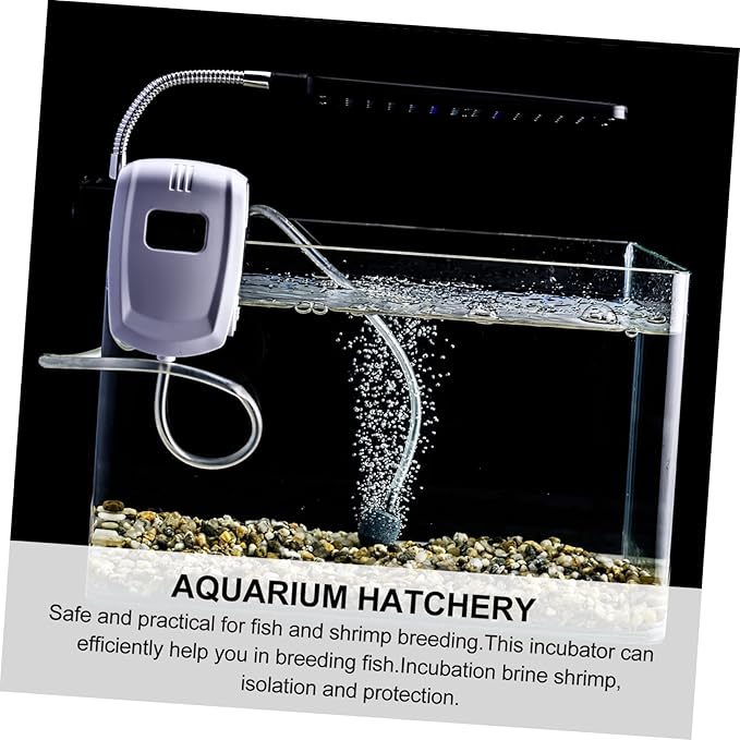 2sets Brine Shrimp Hatchery Kit Air Pump Incubator for Aquarium Easy to Clean and Install Suitable for Fish Tank Includes Accessories