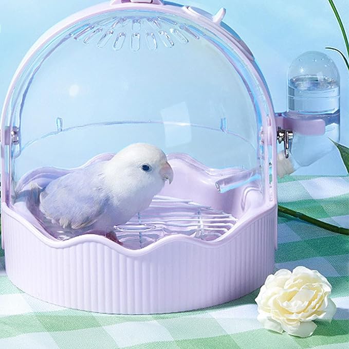 Pet Carriers Cage Portable Cage Parrot Bird Carrier Outdoor Travel Camping Bird Parrot with Water Bottle Small Pet Supply Small Large Cages and Habitats Cages and Habitats