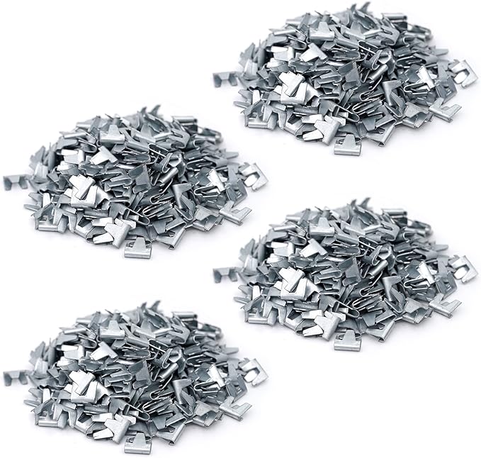 1200 Pieces Wire Cage Clips Rabbit Cage Clips Cage Building Clips for Quail Pigeon Chicken Pet Dog Cat Cage